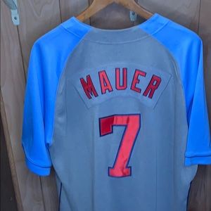 Nike Minnesota Twins Mauer 7 PJ Jersey Stitched XL
